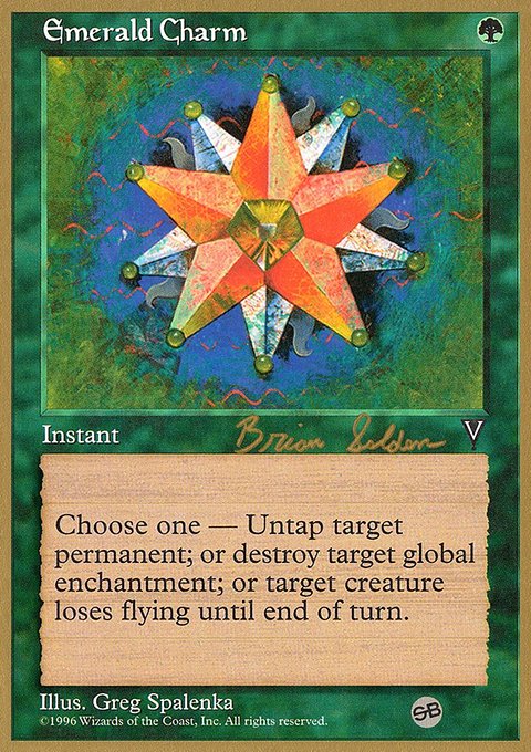 Emerald Charm, World Championship Decks 1998 #bs106sb, Magic: The Gathering card
