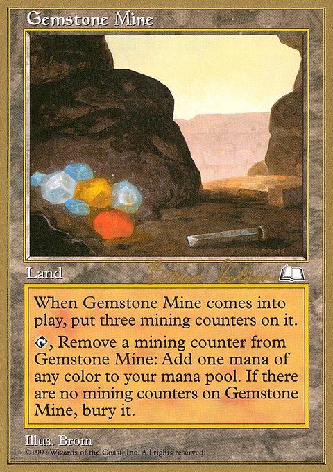 Gemstone Mine, World Championship Decks 1998 #bs164, Magic: The Gathering card