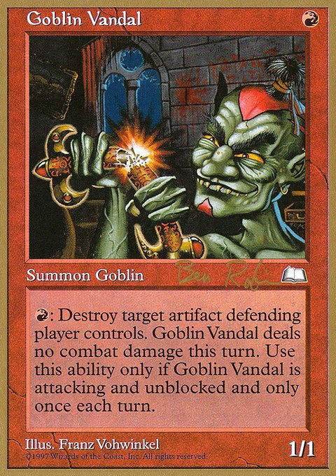 Goblin Vandal, World Championship Decks 1998 #br105, Magic: The Gathering card