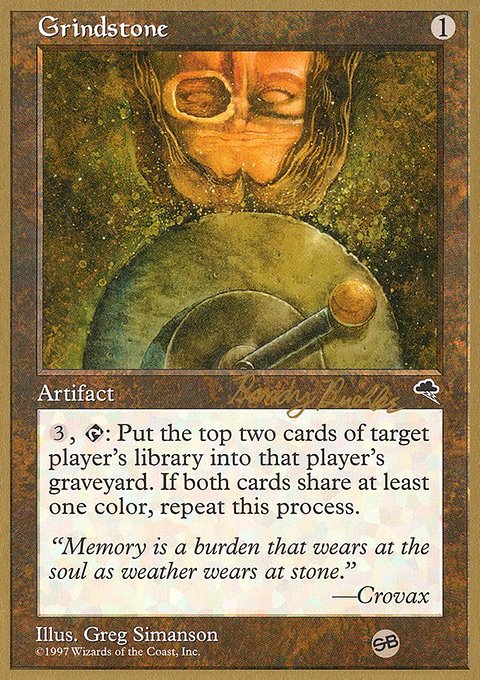 Grindstone, World Championship Decks 1998 #rb290sb, Magic: The Gathering card
