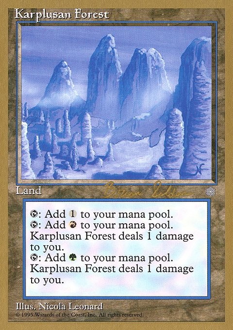 Karplusan Forest, World Championship Decks 1998 #bs356, Magic: The Gathering card