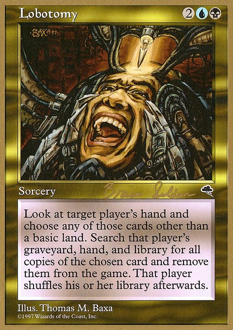 Lobotomy, World Championship Decks 1998 #bs267, Magic: The Gathering card