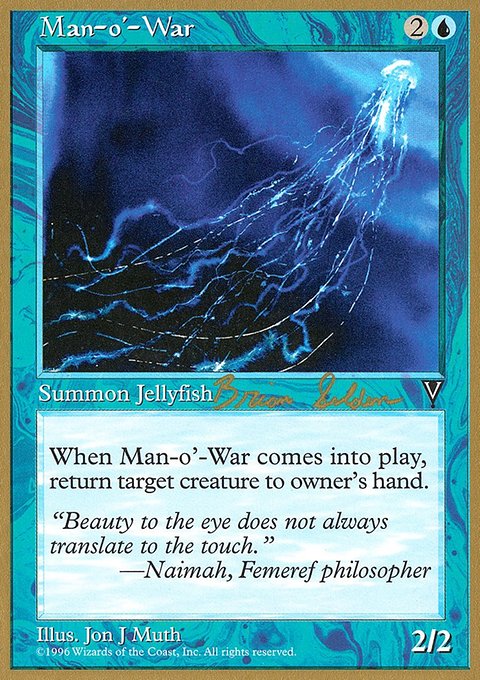 Man-o'-War, World Championship Decks 1998 #bs37, Magic: The Gathering card
