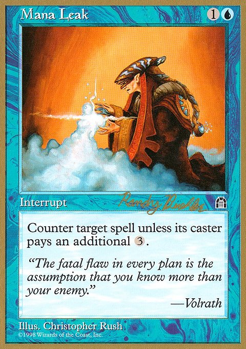 Mana Leak, World Championship Decks 1998 #rb36, Magic: The Gathering card