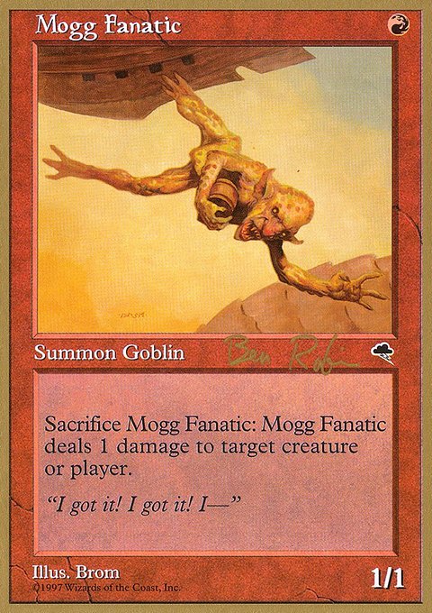 Mogg Fanatic, World Championship Decks 1998 #br190, Magic: The Gathering card