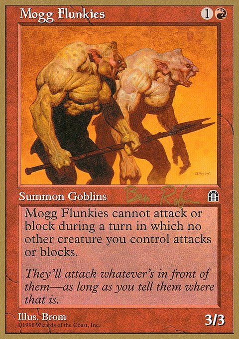 Mogg Flunkies, World Championship Decks 1998 #br92, Magic: The Gathering card