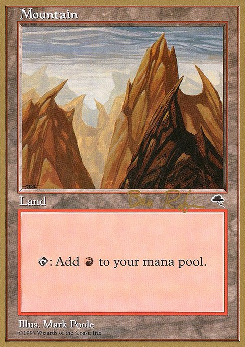 Mountain, World Championship Decks 1998 #br343, Magic: The Gathering card