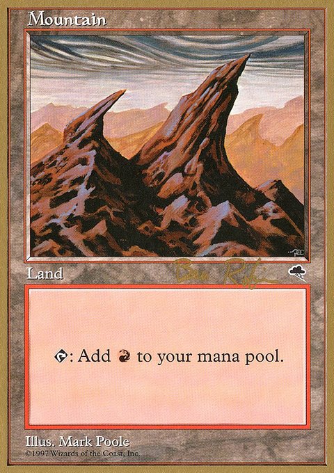 Mountain, World Championship Decks 1998 #br344, Magic: The Gathering card