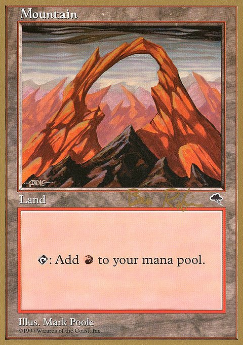 Mountain, World Championship Decks 1998 #br345, Magic: The Gathering card