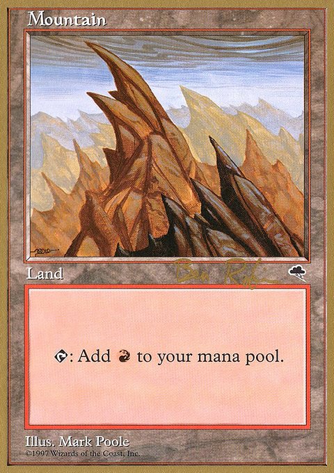 Mountain, World Championship Decks 1998 #br346, Magic: The Gathering card