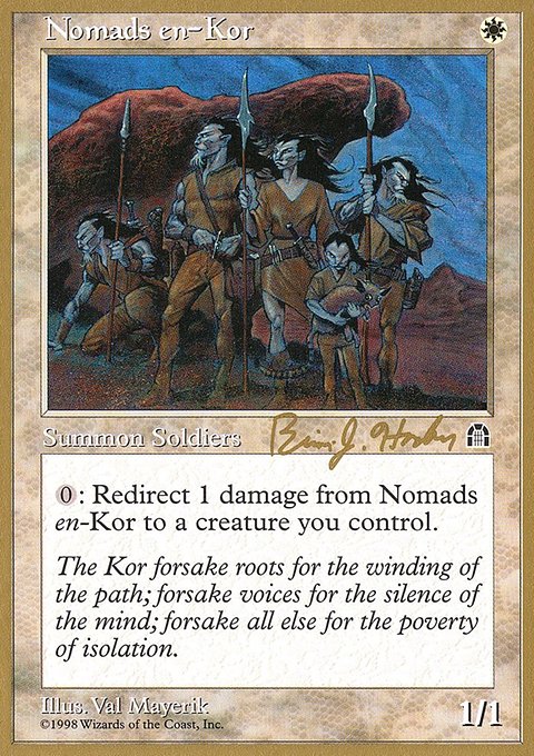 Nomads en-Kor, World Championship Decks 1998 #bh9, Magic: The Gathering card