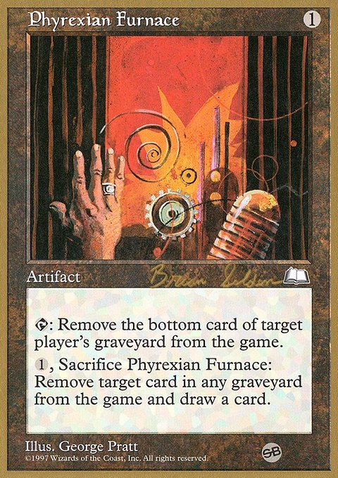 Phyrexian Furnace, World Championship Decks 1998 #bs155sb, Magic: The Gathering card
