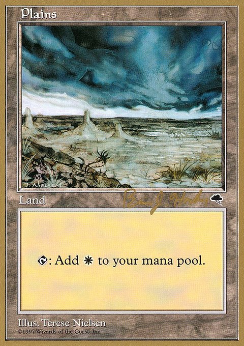 Plains, World Championship Decks 1998 #bh334, Magic: The Gathering card
