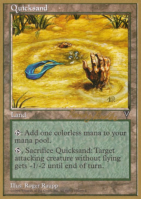 Quicksand, World Championship Decks 1998 #rb166, Magic: The Gathering card