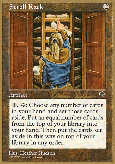 Scroll Rack, World Championship Decks 1998 #bs308, Magic: The Gathering card