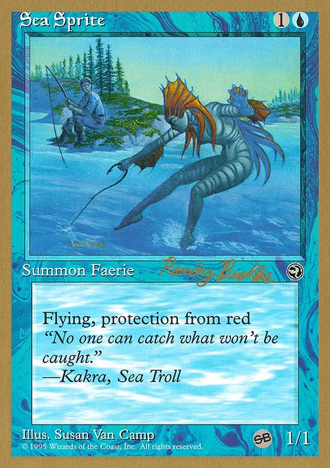 Sea Sprite, World Championship Decks 1998 #rb38sb, Magic: The Gathering card