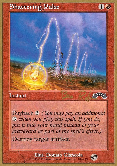 Shattering Pulse, World Championship Decks 1998 #br102sb, Magic: The Gathering card