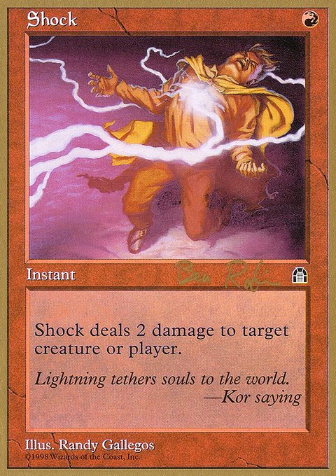 Shock, World Championship Decks 1998 #br98b, Magic: The Gathering card