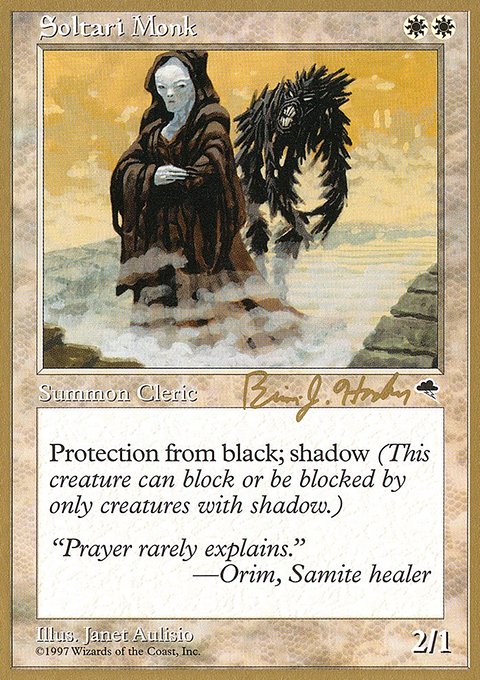 Soltari Monk, World Championship Decks 1998 #bh45, Magic: The Gathering card