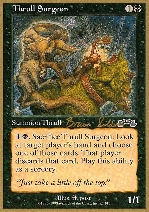 Thrull Surgeon, World Championship Decks 1998 #bs76, Magic: The Gathering card