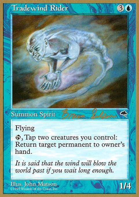 Tradewind Rider, World Championship Decks 1998 #bs98, Magic: The Gathering card