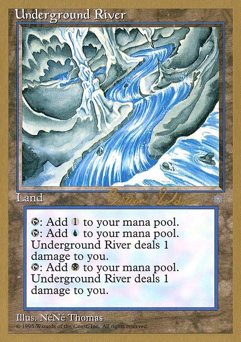 Underground River, World Championship Decks 1998 #bs362, Magic: The Gathering card