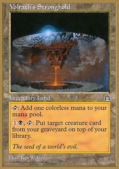 Volrath's Stronghold, World Championship Decks 1998 #bs143, Magic: The Gathering card