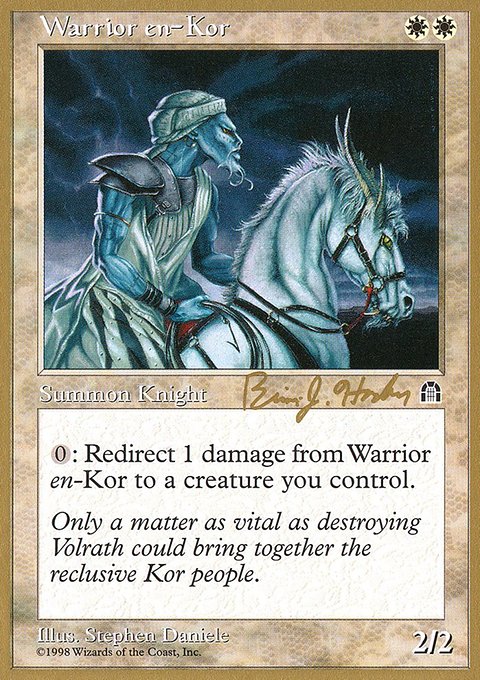 Warrior en-Kor, World Championship Decks 1998 #bh23b, Magic: The Gathering card