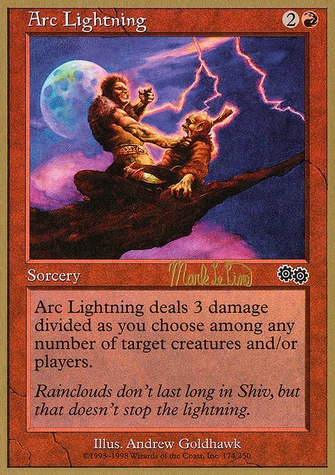 Arc Lightning, World Championship Decks 1999 #mlp174, Magic: The Gathering card