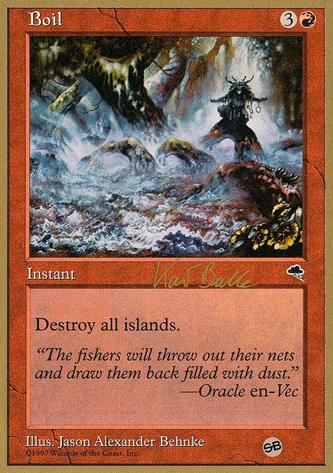 Boil, World Championship Decks 1999 #kb165sb, Magic: The Gathering card