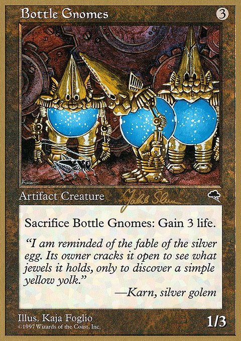 Bottle Gnomes, World Championship Decks 1999 #js278, Magic: The Gathering card