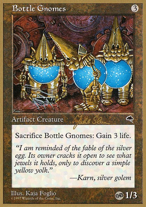 Bottle Gnomes, World Championship Decks 1999 #js278sb, Magic: The Gathering card