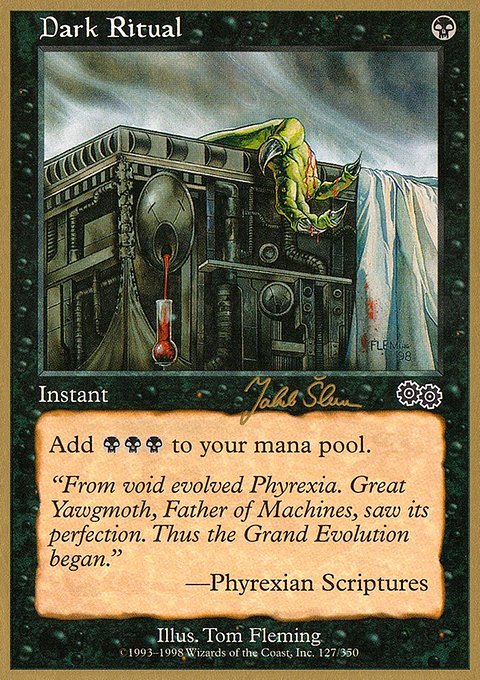 Dark Ritual, World Championship Decks 1999 #js127, Magic: The Gathering card