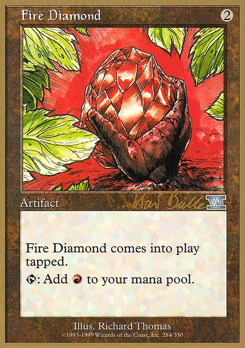 Fire Diamond, World Championship Decks 1999 #kb284, Magic: The Gathering card