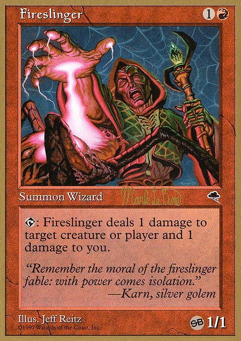 Fireslinger, World Championship Decks 1999 #mlp173sb, Magic: The Gathering card