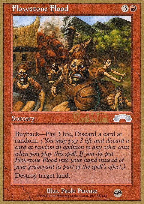 Flowstone Flood, World Championship Decks 1999 #mlp83sb, Magic: The Gathering card