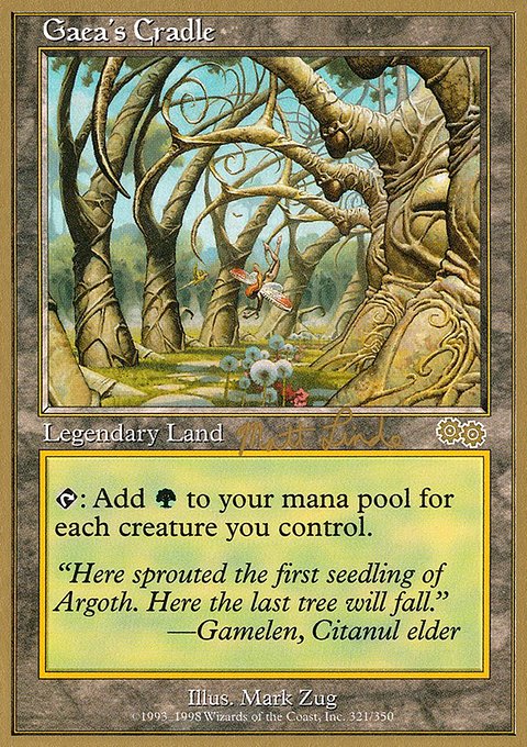 Gaea's Cradle, World Championship Decks 1999 #ml321, Magic: The Gathering card