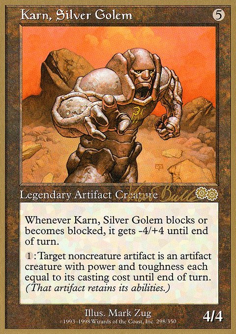 Karn, Silver Golem, World Championship Decks 1999 #kb298, Magic: The Gathering card
