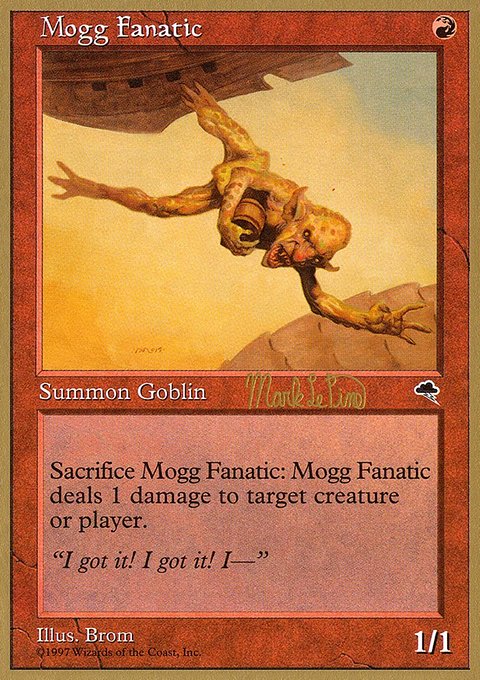 Mogg Fanatic, World Championship Decks 1999 #mlp190, Magic: The Gathering card