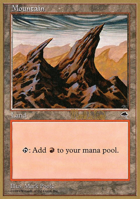 Mountain, World Championship Decks 1999 #mlp344, Magic: The Gathering card
