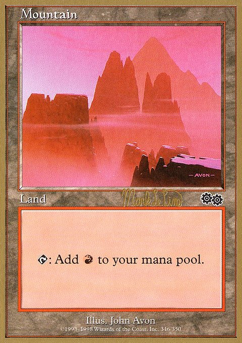 Mountain, World Championship Decks 1999 #mlp346, Magic: The Gathering card