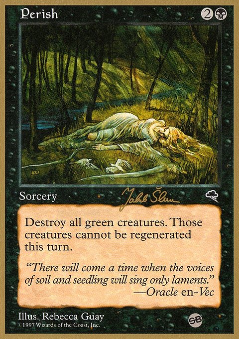 Perish, World Championship Decks 1999 #js147sb, Magic: The Gathering card