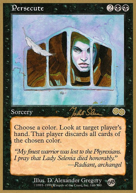 Persecute, World Championship Decks 1999 #js146sb, Magic: The Gathering card