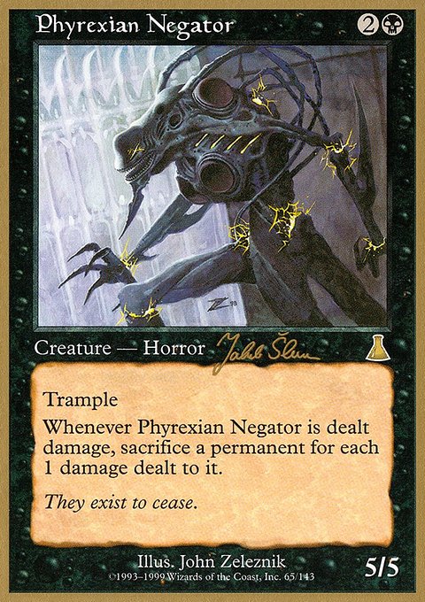 Phyrexian Negator, World Championship Decks 1999 #js65, Magic: The Gathering card