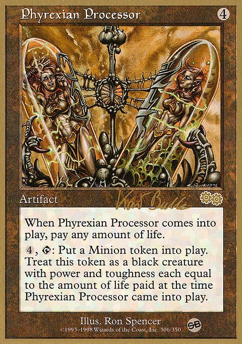 Phyrexian Processor, World Championship Decks 1999 #kb306sb, Magic: The Gathering card