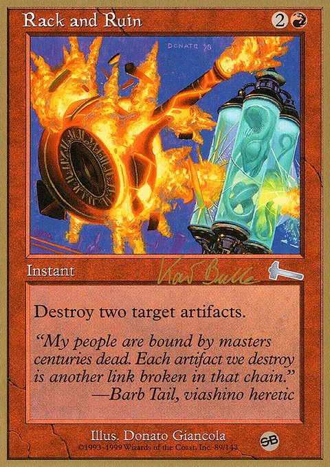 Rack and Ruin, World Championship Decks 1999 #kb89sb, Magic: The Gathering card