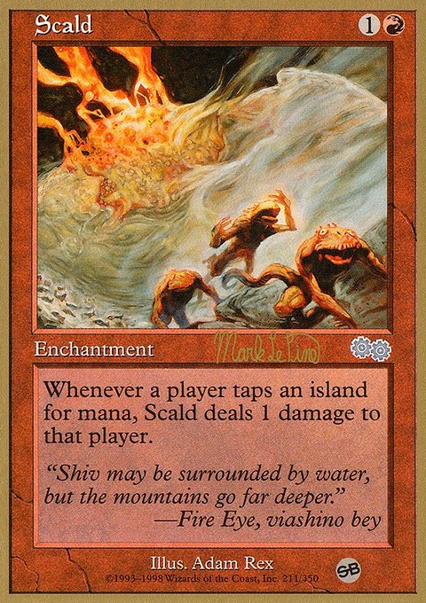 Scald, World Championship Decks 1999 #mlp211sb, Magic: The Gathering card