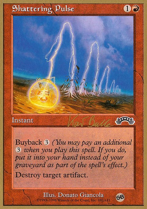 Shattering Pulse, World Championship Decks 1999 #kb102sb, Magic: The Gathering card