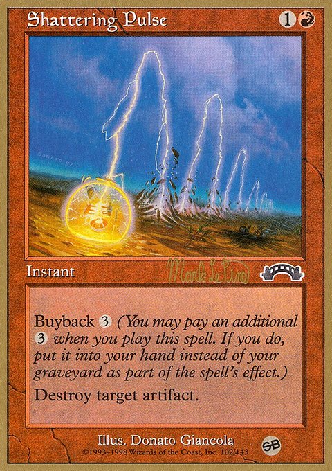 Shattering Pulse, World Championship Decks 1999 #mlp102sb, Magic: The Gathering card