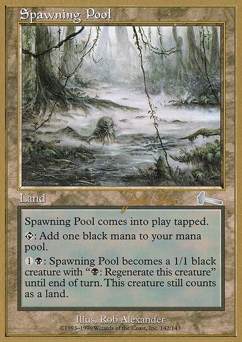 Spawning Pool, World Championship Decks 1999 #js142, Magic: The Gathering card